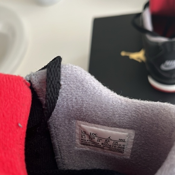 Toddler Jordan 4 Retro BRED Reimagined SZ 10c - Picture 5 of 7